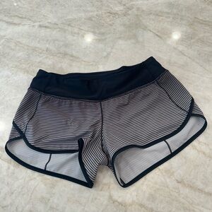 Lululemon Athletica Black and White Athletic Shorts